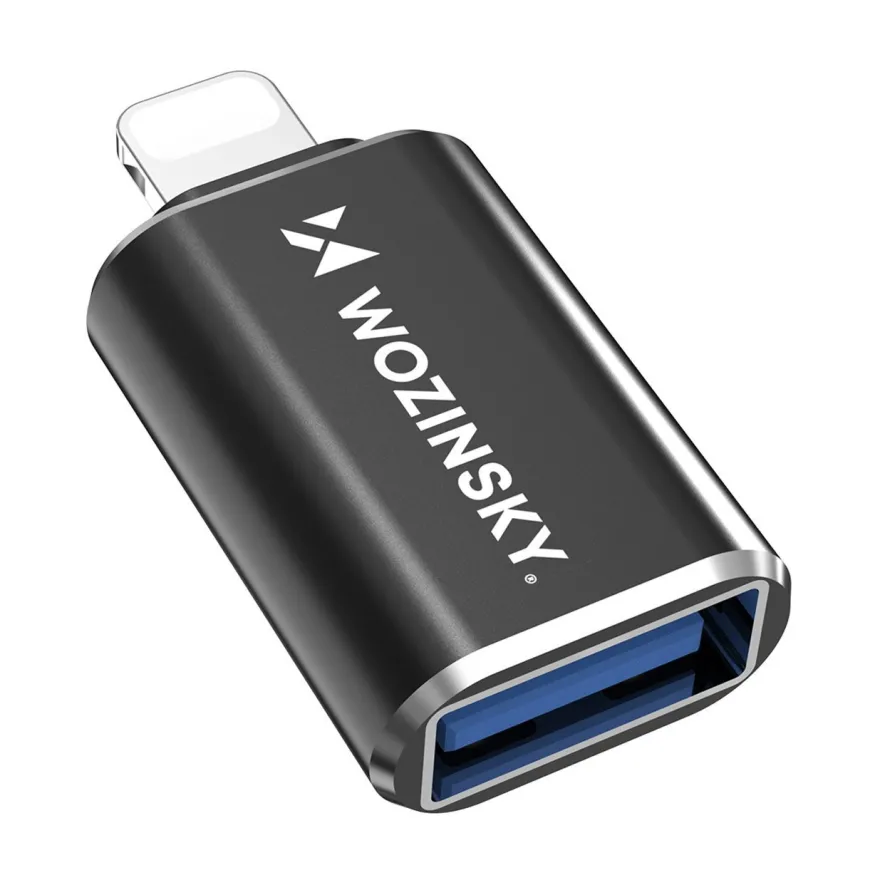 iPhone Lightning auf USB-A OTG-Adapter - Schwarz