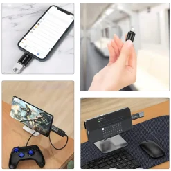 iPhone Lightning auf USB-A OTG-Adapter - Schwarz