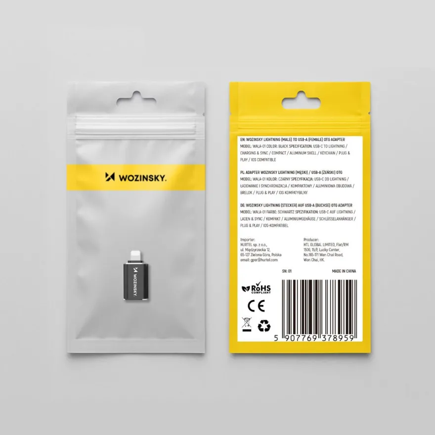 iPhone Lightning auf USB-A OTG-Adapter - Schwarz