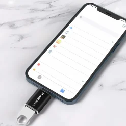 iPhone Lightning auf USB-A OTG-Adapter - Schwarz