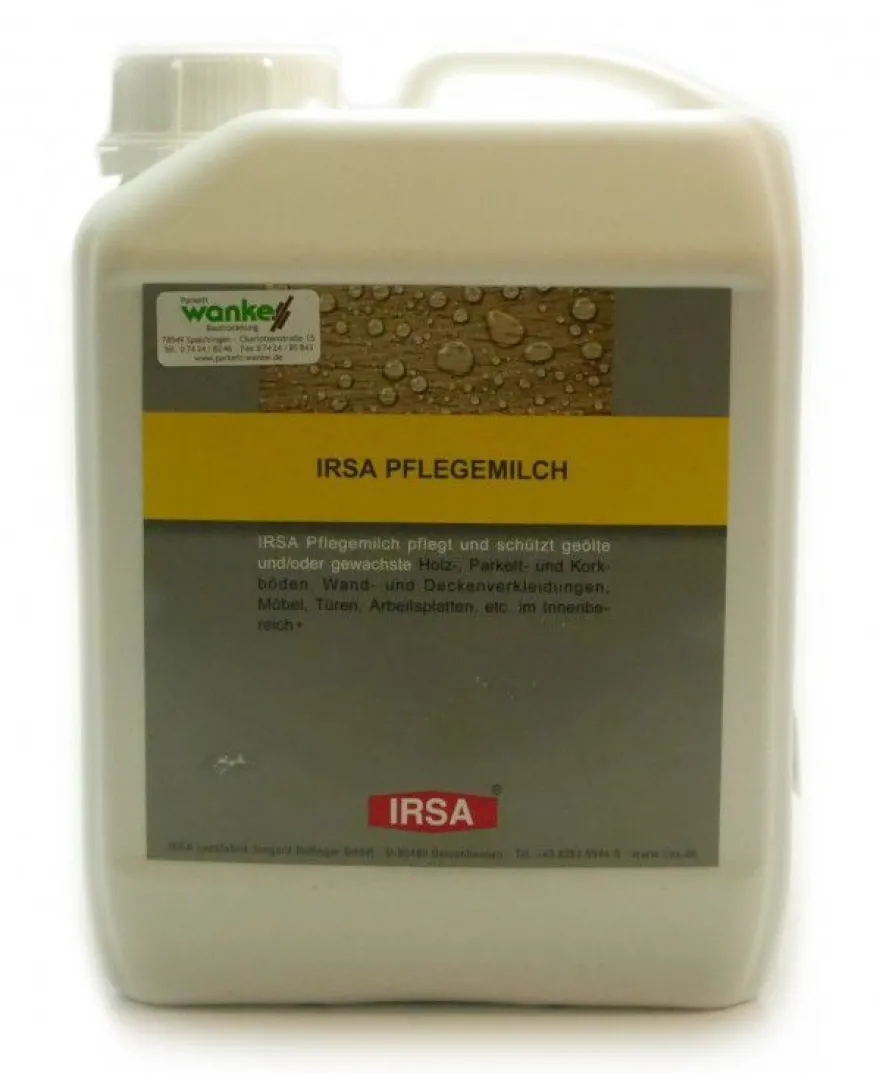 Irsa Pflegemilch 2,5 L für geölte gewachst Böden