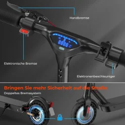 Isinwheel E9TMax Elektroroller 500W, Reichweite 40km, Straßenzertifizierung ABE