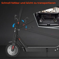 Isinwheel E9TMax Elektroroller 500W, Reichweite 40km, Straßenzertifizierung ABE
