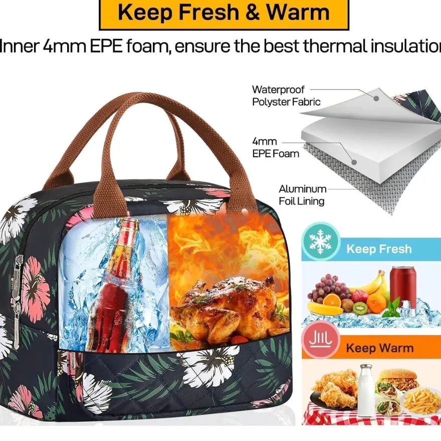 Isolierte Lunchtasche für Frauen Männer Arbeit Kühltasche Lunchbox