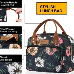 Isolierte Lunchtasche für Frauen Männer Arbeit Kühltasche Lunchbox