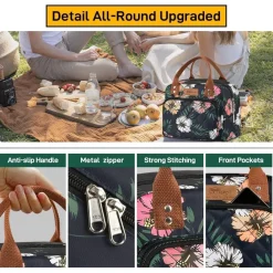 Isolierte Lunchtasche für Frauen Männer Arbeit Kühltasche Lunchbox