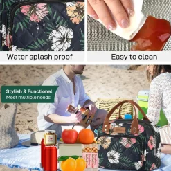 Isolierte Lunchtasche für Frauen Männer Arbeit Kühltasche Lunchbox