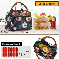 Isolierte Lunchtasche für Frauen Männer Arbeit Kühltasche Lunchbox