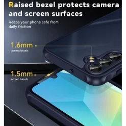 ivoler Hülle für Samsung Galaxy A16 4G/5G mit 2x Panzerglas, matt