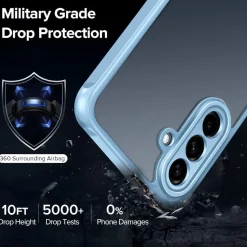 ivoler Hülle für Samsung Galaxy A17 4G/5G mit 2x Panzerglas, Militärstandard