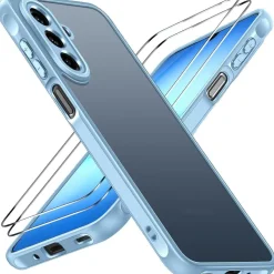 ivoler Hülle für Samsung Galaxy A17 4G/5G mit 2x Panzerglas, Militärstandard