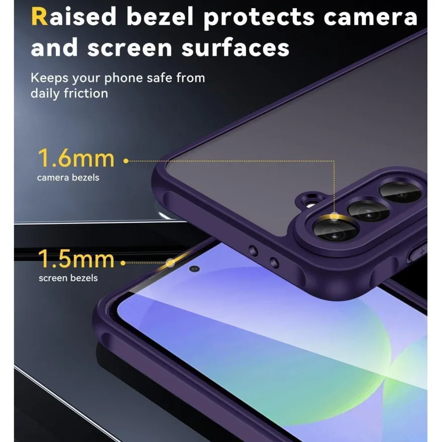ivoler Hülle für Samsung Galaxy A36 5G mit 2x Schutzglas - Militärstandard