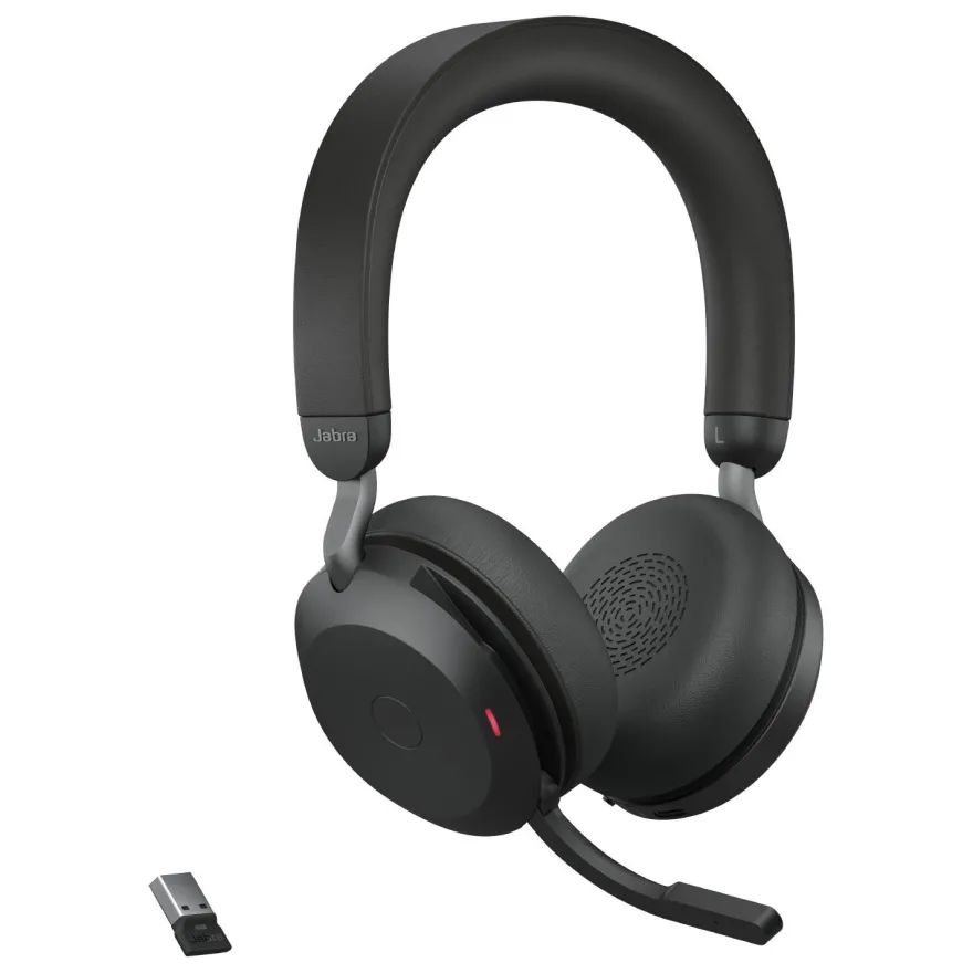 JABRA Evolve2 75 Link 380/390a UC Stereo black Ladestation