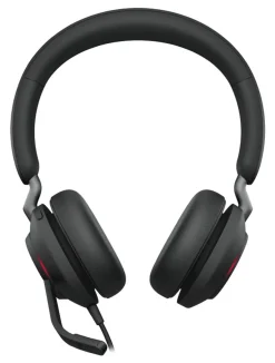 Jabra Evolve2 40 SE Stereo Headset Schwarz - UC-Version, USB-C/A, Busylight -• Headse
