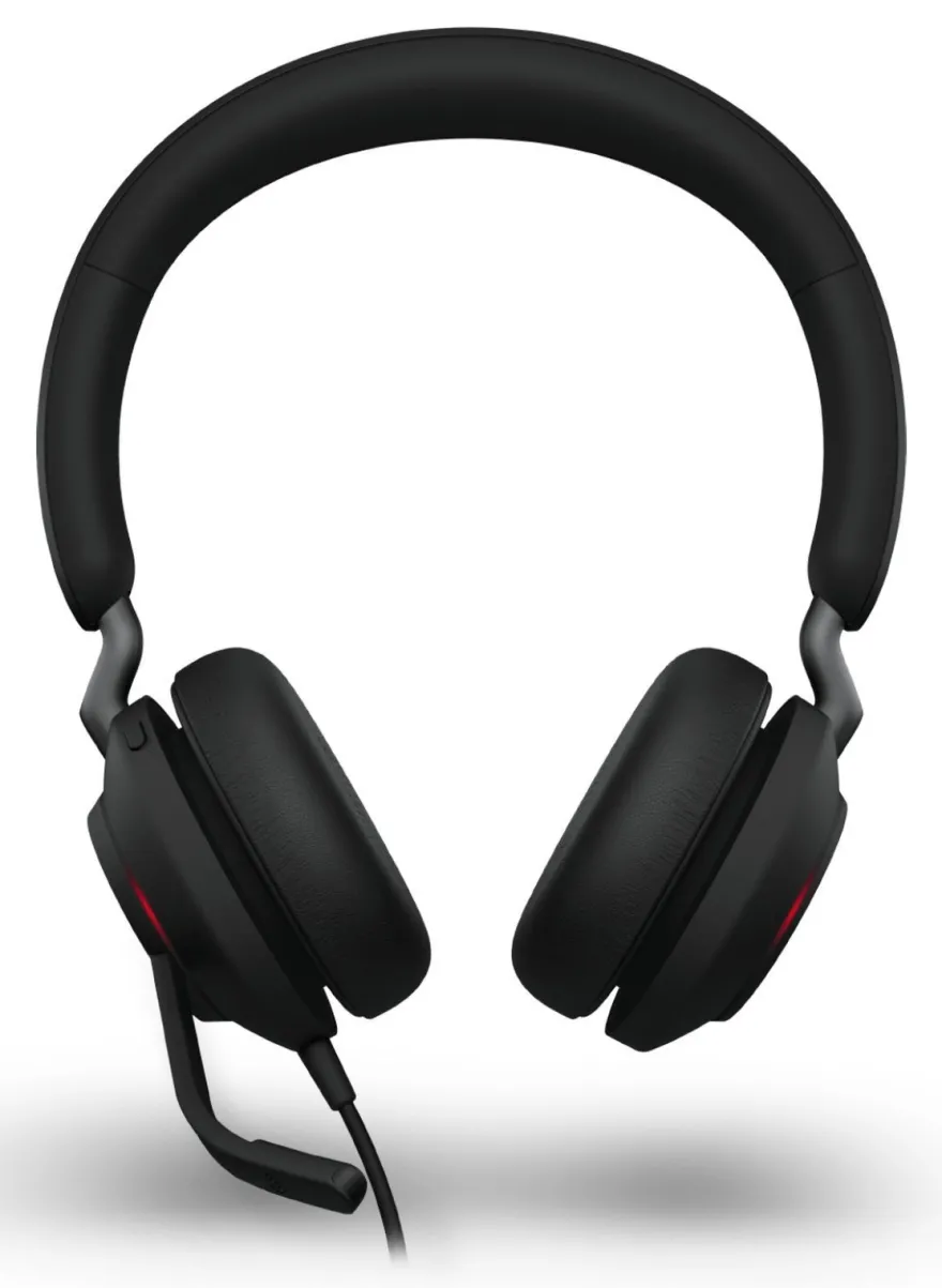 Jabra Evolve2 40 SE Stereo Headset Schwarz - UC-Version, USB-C/A, Busylight -• Headse