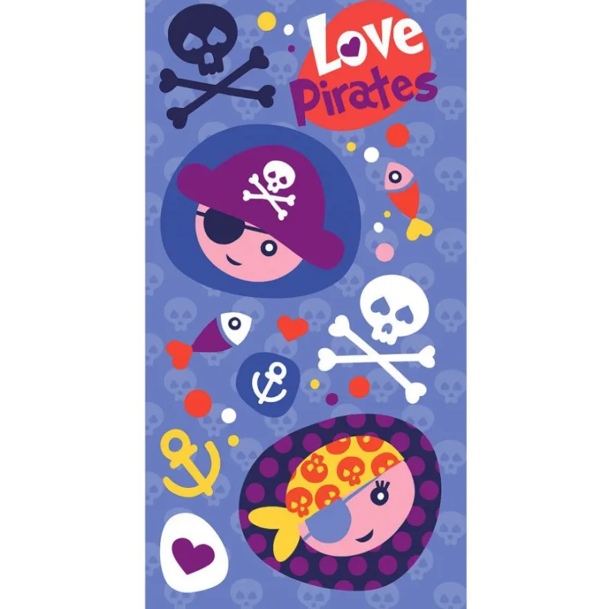 Javoli Pirate Love Badetuch 70 x 140 cm - Polyester