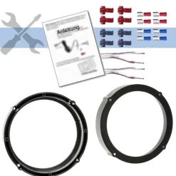JBL Auto Lautsprecher Boxen 16,5cm Koax 165mm für VW T-ROC ab 2017 (Gr. 6,5 in)