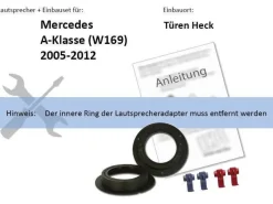 JBL Auto Lautsprecher 13cm Koax Boxen 130mm 300 Watt für Mercedes A-Klasse W169