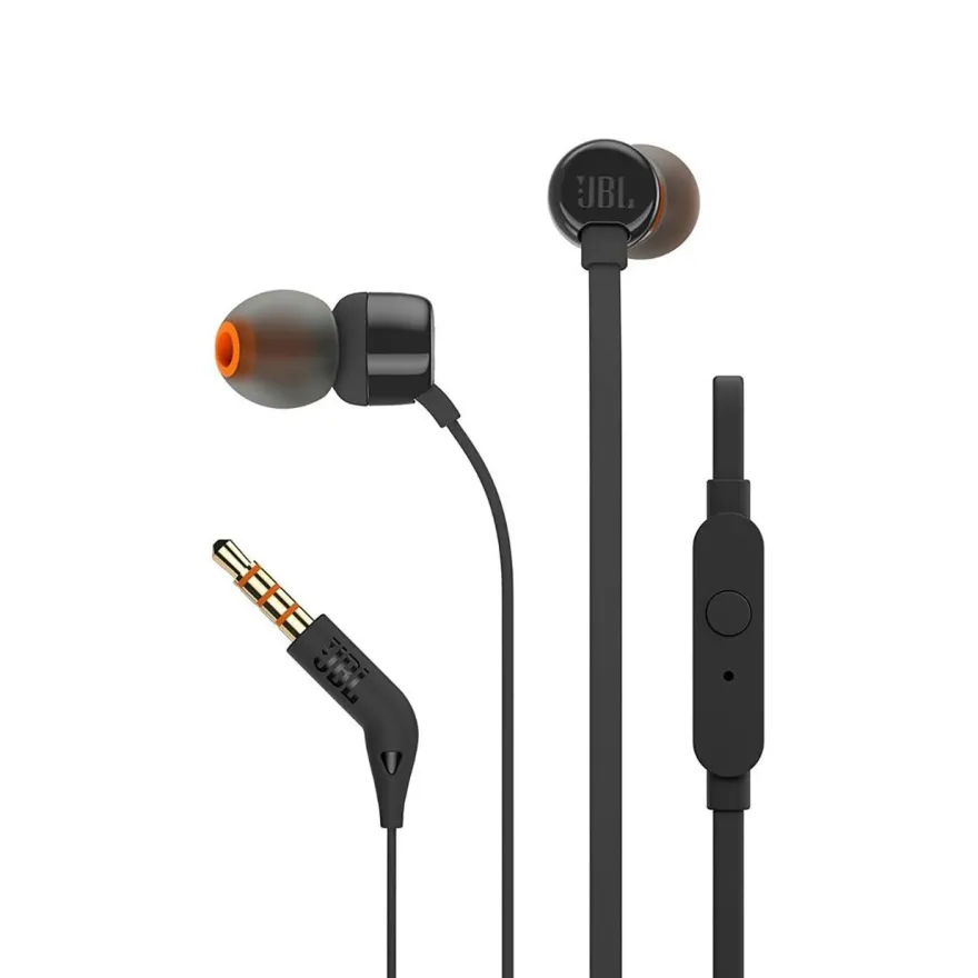 JBL Tune 110 In-Ear-Kopfhörer mit Fernbedienung 3,5mm schwarz