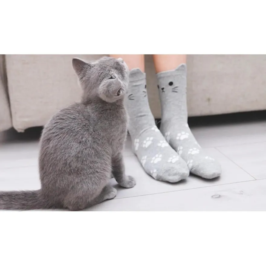 Jeasona 5 Paar Damen Socken Bunt Baumwolle Tiermuster Süß