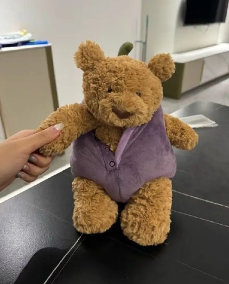 Jellycat Original Bär Aubergine 30cm Kuscheltier Spielzeug Plüschtier Geschenk