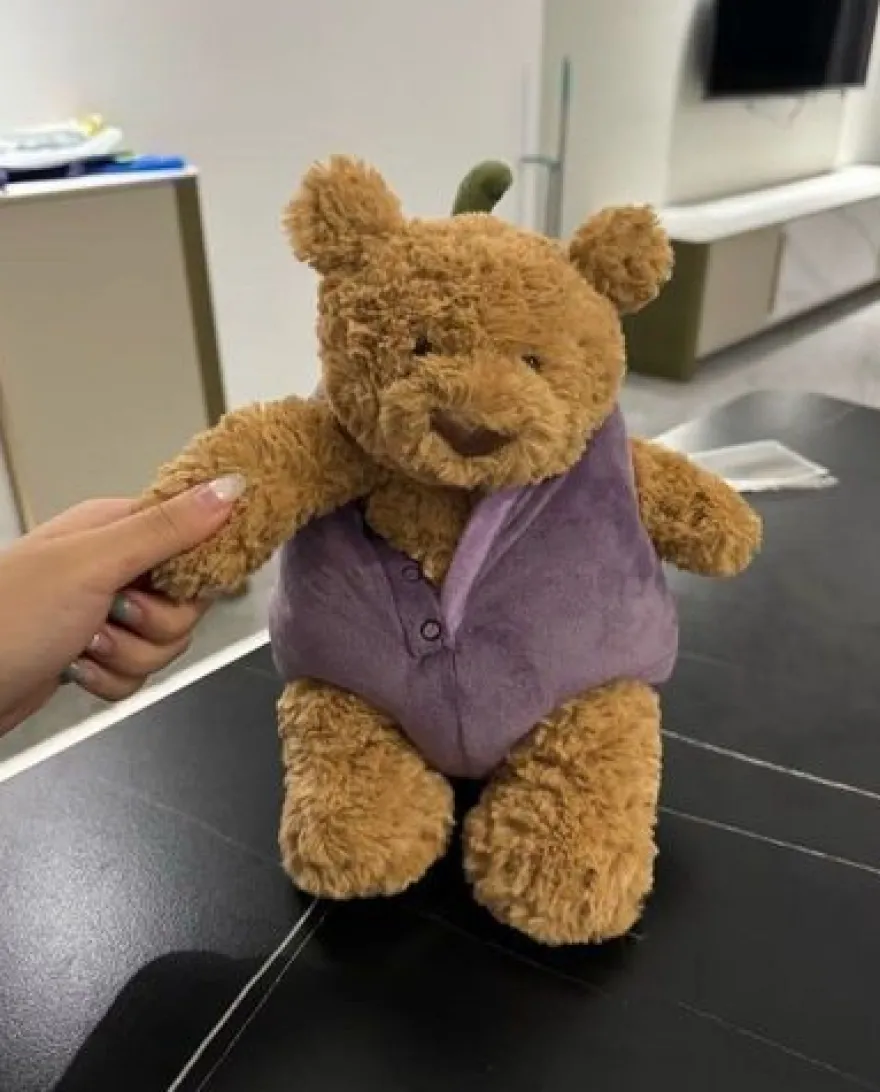 Jellycat Original Bär Aubergine 30cm Kuscheltier Spielzeug Plüschtier Geschenk