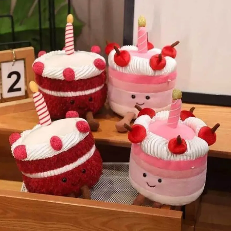 Jellycat Original Kirsche Kuchen Kuscheltier Spielzeug Plüschtier Geschenk