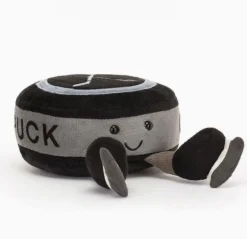 Jellycat Tierkissen / Obst-Plüschfigur / Eishockey-Puck - 10 cm