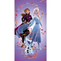 Jerry Fabrics Disney Eiskönigin Leaves Magic Badetuch, Strandtuch 70x140 cm