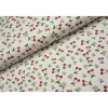 Jersey weiß offwhite Kirschen Cherry Blüten Stoff nähen Damen Mädchen 25cm