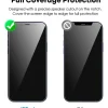 JETech Displayschutzfolie für iPhone 12/12 Pro 6,1 Zoll, 3 Stück, Gehärtetes