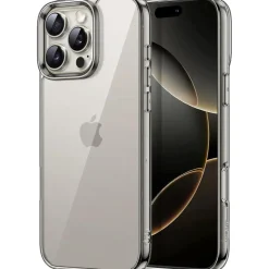 JETech Hülle für iPhone 16 Pro 6,3 Zoll - Transparent, Stoßfest, Anti-Kratzer
