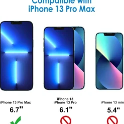 JETech Panzerglas Schutzfolie für iPhone 13 Pro Max 6,7 Zoll 3er Pack