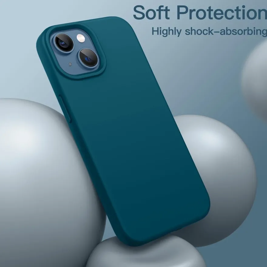 JETech Silikon Hülle für iPhone 13 6,1 Zoll - Ganzkörperschutz, stoßfest