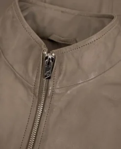 Jilani - Damen Lederjacke Lammnappa dark sand