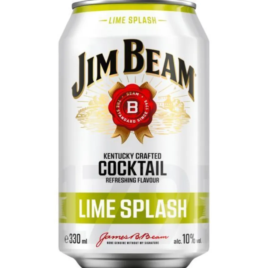Jim Beam Lime Splash 10% Vol. 0,33 L Dose, 12er Pack (12x0,33L)