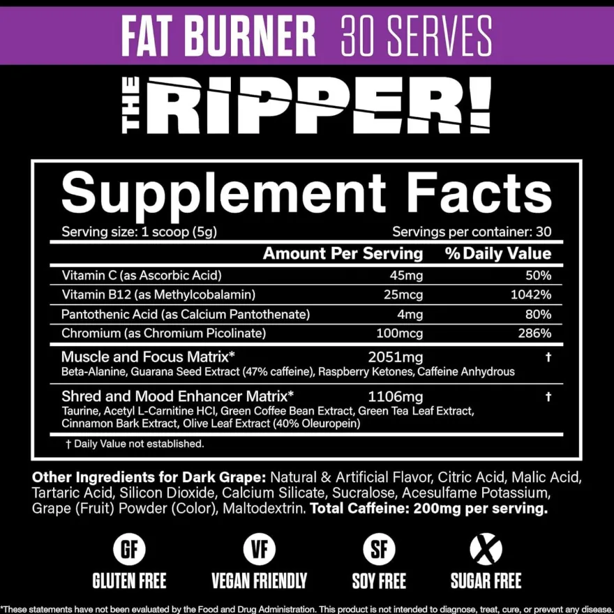 JNX The Ripper! 150g / 30 serv + The Ripper! Pink Mango 150g / 30 serv + Samples