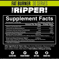 JNX The Ripper! 150g / 30 serv + The Ripper! Pink Mango 150g / 30 serv + Samples