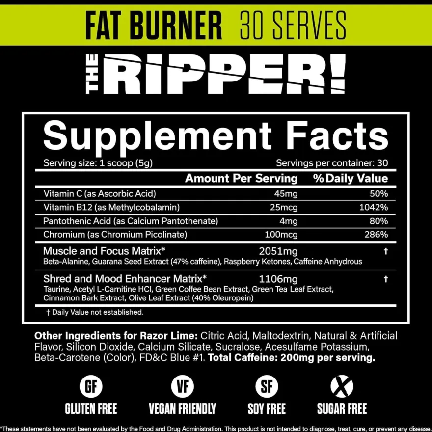 JNX The Ripper! 150g / 30 serv + The Ripper! Pink Mango 150g / 30 serv + Samples