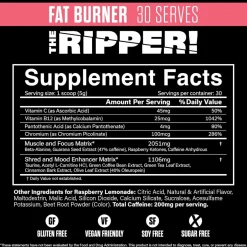 JNX The Ripper! 150g / 30 serv + The Ripper! Pink Mango 150g / 30 serv + Samples