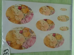 John Sands Sarah Kay 3D Stanzbogen Motivgrußkarte Kouvert