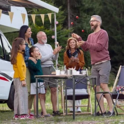 Join Nature Campingtisch Alu Klappbar für 6 Personen, 118x70cm, bis 100kg