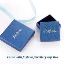 Josfeva Silber Damen Creolen Ohrringe Hängend 925 Sterling Rosegold Tropfen