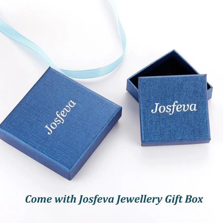 Josfeva Silber Damen Creolen Ohrringe Hängend 925 Sterling Rosegold Tropfen