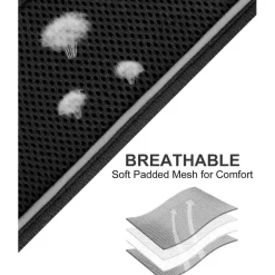 Joytale Hundegeschirr XL Schwarz, Reflektierend & Gepolstert, Air-Mesh