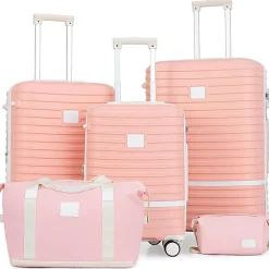 Joyway Kofferset 3tlg Hartschalen Trolley mit TSA-Schloss, 4-Zwillingrollen