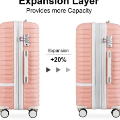 Joyway Kofferset 3tlg Hartschalen Trolley mit TSA-Schloss, 4-Zwillingrollen