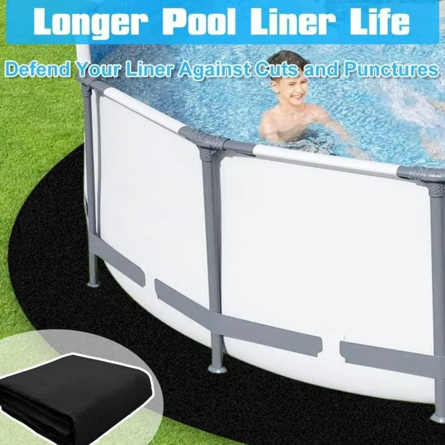 Judanna Pool Bodenplane Rund 4m/13.12ft - Robuste Bodenschutzplane für Easy Set