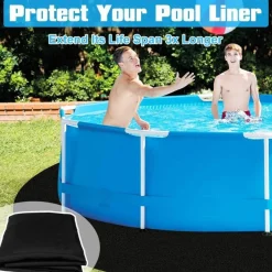 Judanna Pool Bodenplane Rund 4m/13.12ft - Robuste Bodenschutzplane für Easy Set