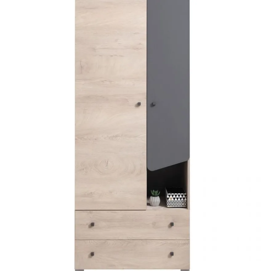 Jugendzimmer Kinderzimmer komplett Davis Set A 5-tlg. Schrank, Schreibtisch, Regale